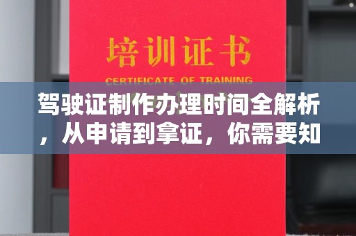 正阳驾驶证制作办理时间全解析，从申请到拿证，你需要知道的一切